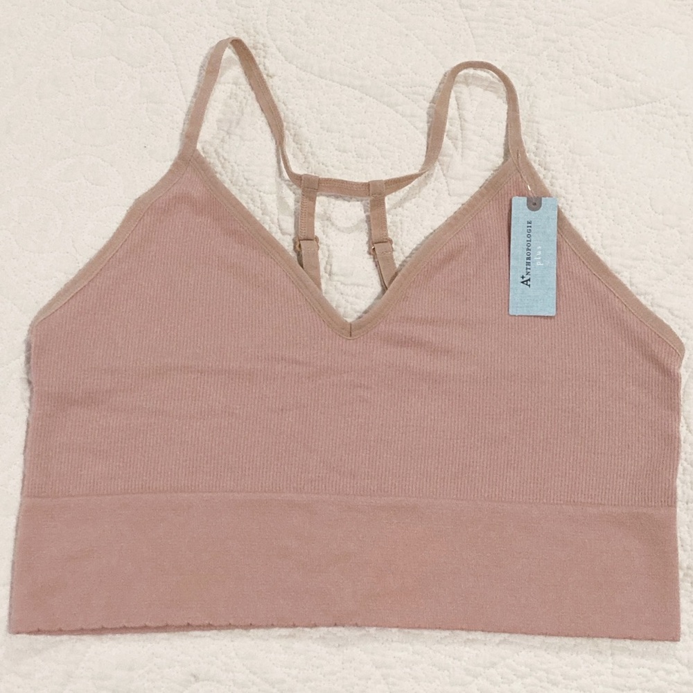Anthropologie Jenny T-Back Bralette 1x/2x
